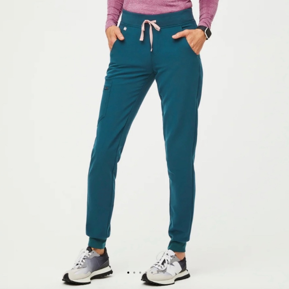 Figs Zamora Jogger Scrub Pants - Caribbean Blue M